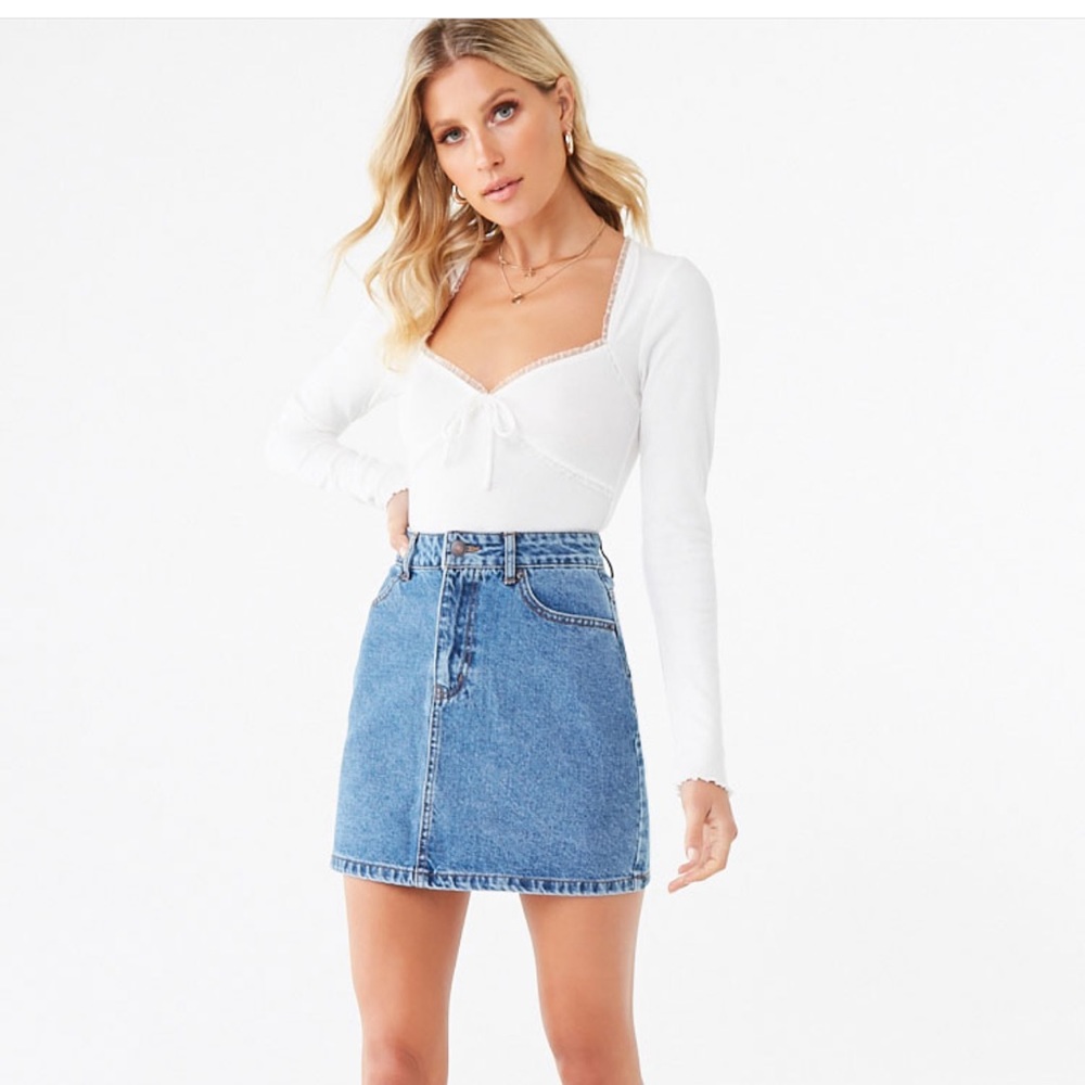 ✨NWT Forever 21 Denim Mini Skirt